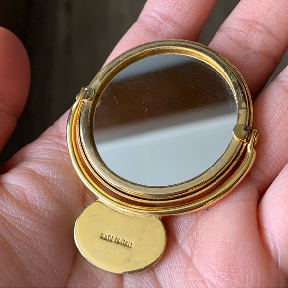 Judith Leiber Gold Compact Mirror EUC - Picture 3 of 5